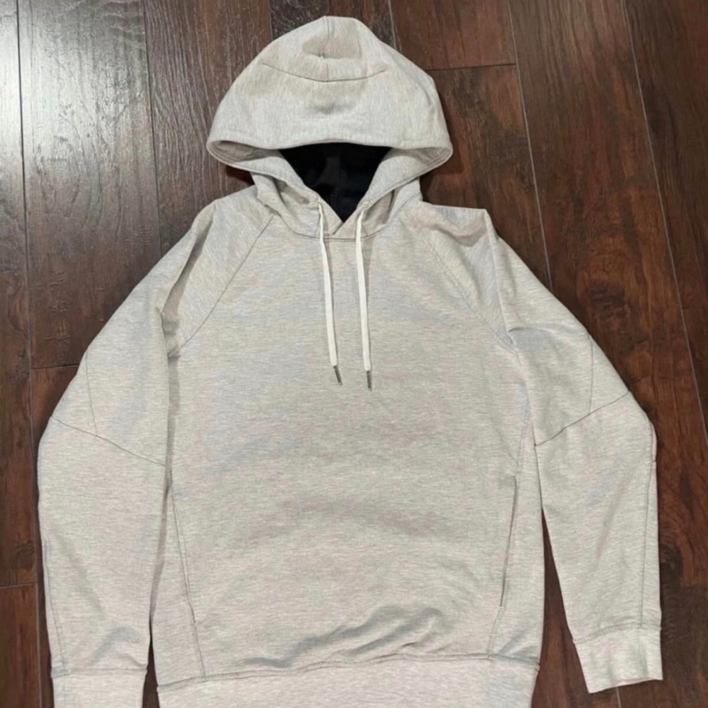 Lululemon City Sweat Pullover Hoodie – Heathered Ultra Light Grey – Men’s Large